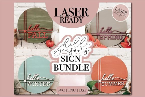 Download Hello Seasons SVG Bundle Laser Cut Files - Laser cut files Collection