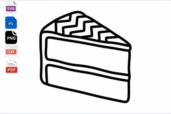 Download Slice of Cake Clipart SVG PNG DXF PDF - Dxf Collection
